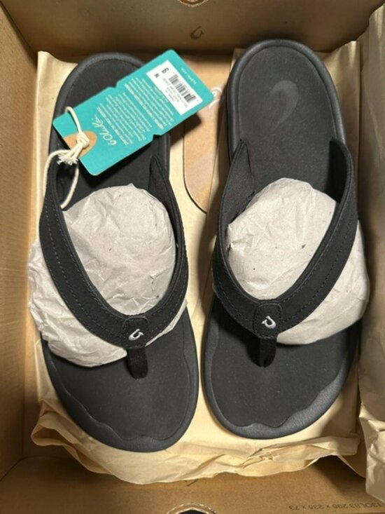 OluKai Shoes - OLUKAI Women's Black/Black 'Ohana Sandal 9 B(M)